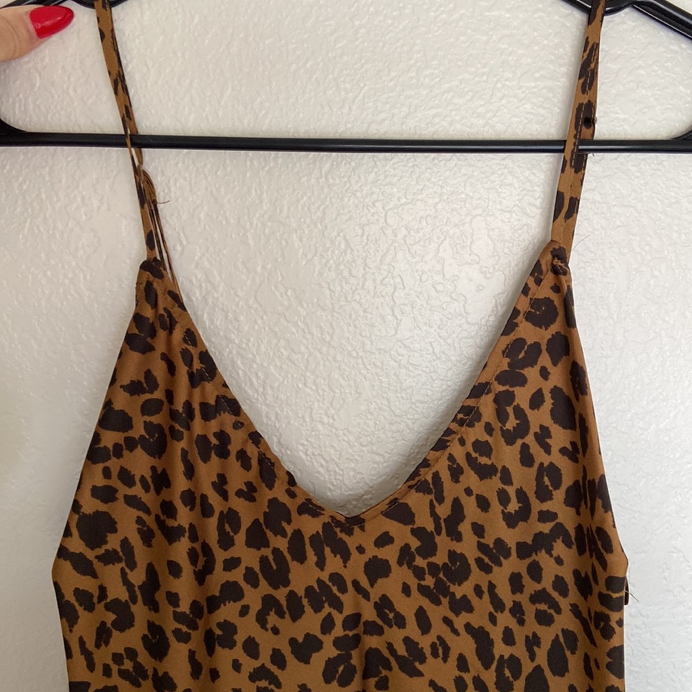 Leopard Midi slip dress
